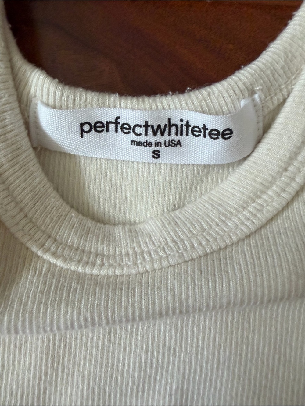 Perfect WhiteTee brand Ribbed Tank Top Small NEW - Picture 3 of 5